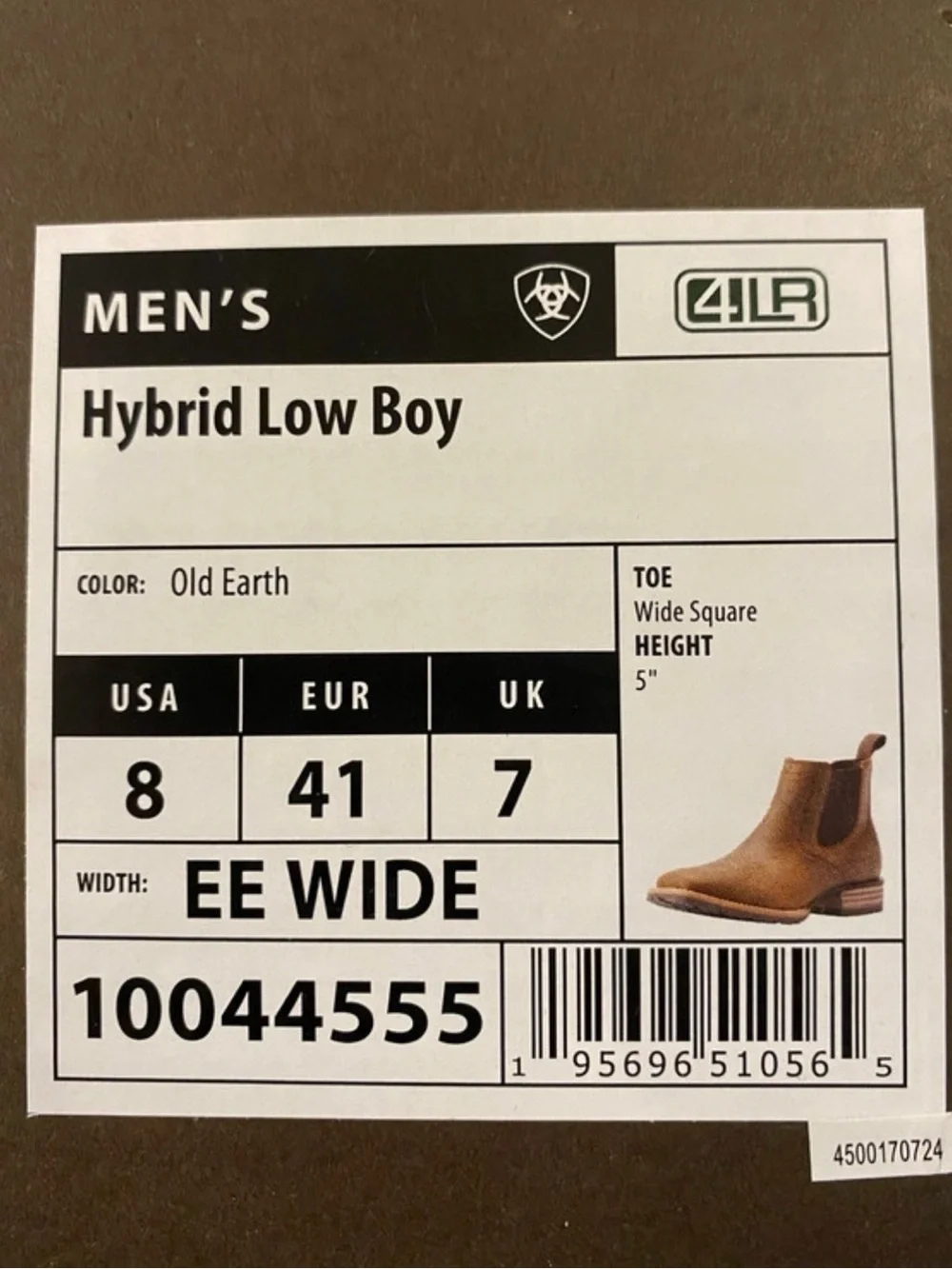 Ariat Brown Leather Low Boy Boots